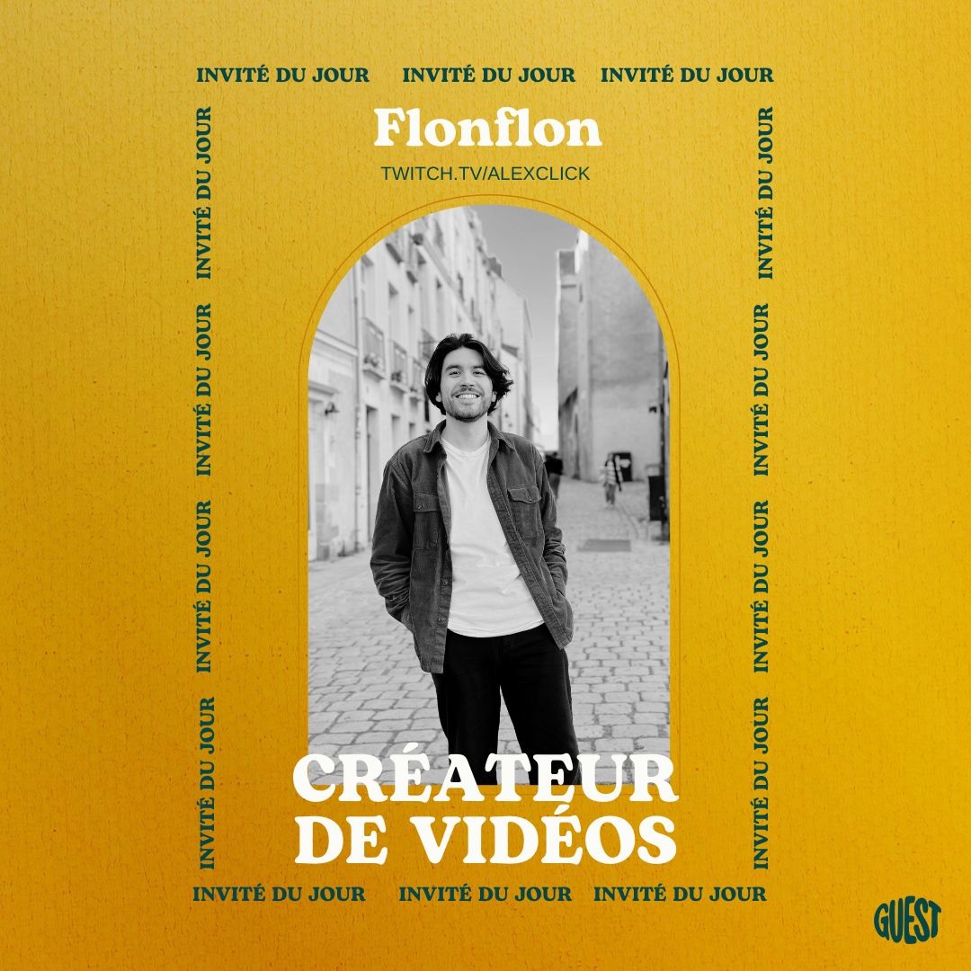 Interview Flonflon avec Alexclick dans l'émission GUEST en live sur Twitch.